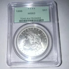 1896 Morgan Dollar $1 Silver Coin PCGS MS63 Philadelphia Silver
