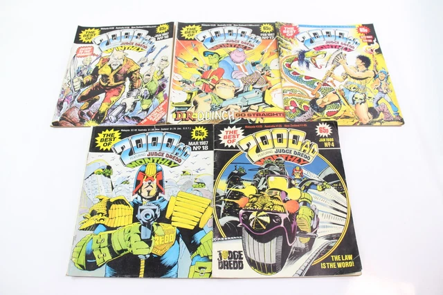 The Best Of 2000 AD Feat. Judge Dredd 1980s Comic Books