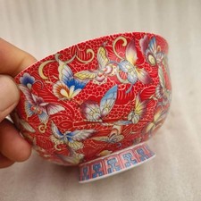 红色中国古董碗| eBay