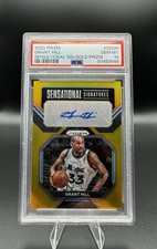 2022 Sensational Signatures Grant Hill #SS-GH Gold Prizm /10 GEM MINT POP1!!