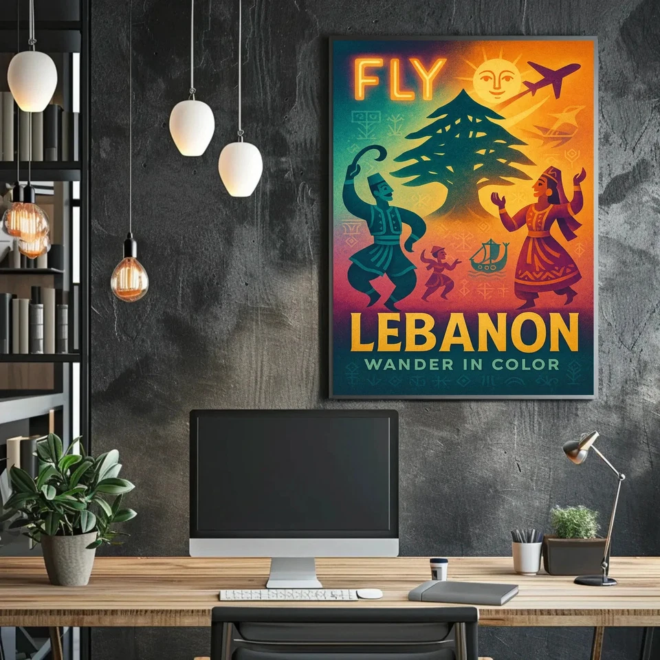 Póster Fly Lebanon Wander en color Foto 2 de 4