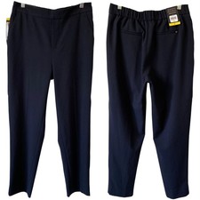 NEW BANANA REPUBLIC Tapered Pull On Pant Size 6 BLUE OR BLACK Elastic Waist
