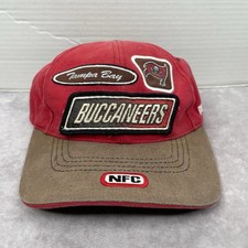 Vintage Tampa Bay Buccaneers NFL Pro Line Hat Cap Straback Red Puma NFC Patches