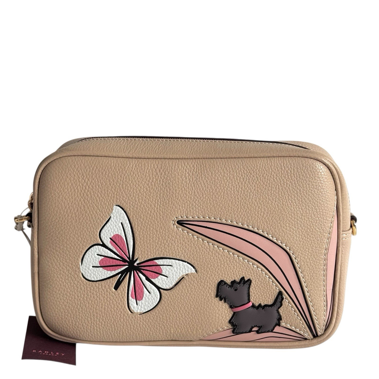 RADLEY Handbag Stone Leather Small Zip Top Crossbody Bag Spring Meadow -RRP £199