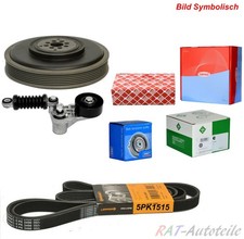 5PK1515 Keilrippenriemen+Spanner + Riemenscheibe für MERCEDES W246 W176 1.6-2.0