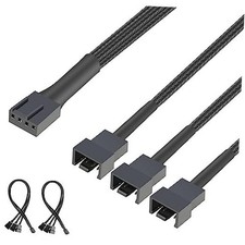 4 Pin PWM Splitter Cable, PWM Fan Controllers Splitter Compatible 12.8 inch 2