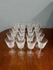 SET(24) VTG WATERFORD LISMORE Glasses (12 Water Goblets, 12 Claret Wine Glasses)