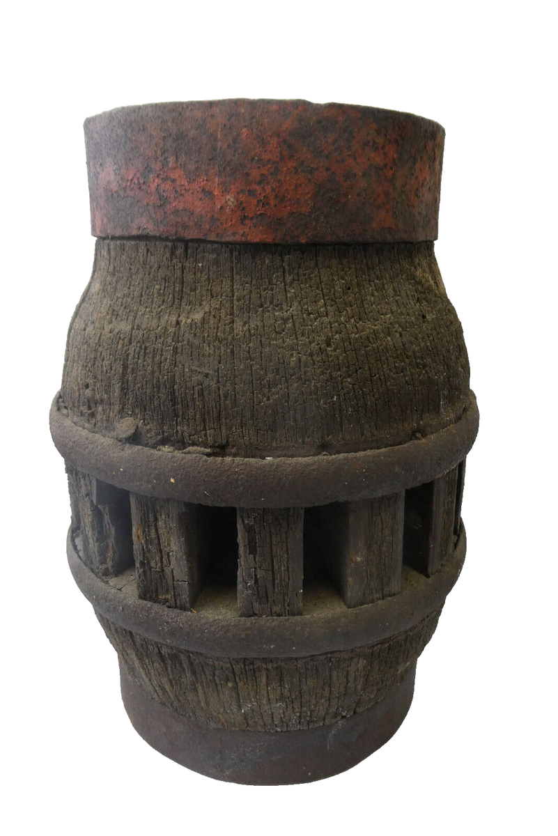 HIJIWARU OLDMOUNTAIN DEVISWORKS ウォールナット 19th Century Rustic Wagon Hub Axle Heavy Duty Farmhouse Deco