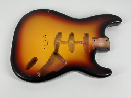 MJT Official Custom Vintage Aged Nitro Guitar Body Mark Jenny VTS 3-Tone 3lb13oz - Picture 6 of 11