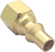 Propane Gas Quick Connect Plug 1/4" NPT Female Brass Propane Fitting