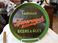 1930's Beverwyck Beer Tray 12" Dish Albany NY Good Condition Clear Coated?