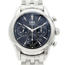 Oris 7547 Black Dial Automatic 44mm Stainless Steel Men's Watch SS