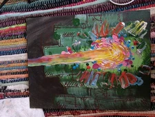 TEXURED ACRYLIC PAINTING (MEDIUM) ORIGINAL ABSTRACT ART