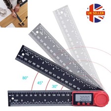 Folding Digital LCD Angle Finder Ruler 360° Protractor Gauge 200MM 300MM UK