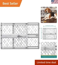North States Portable Pet Gate 26-40" Wide - Stylish Pressure Mount Design
