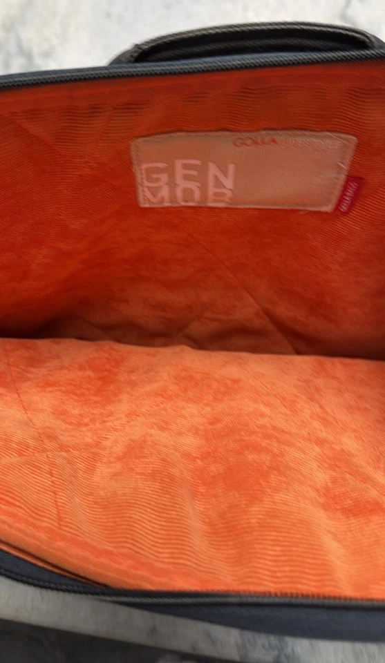 Funda acolchada para portátil Goola Gen Mob azul gris lona recubierta 10x13 Foto 3 de 4