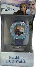Watch - Disney - Frozen - Blue Digital Wristwatch Girls Flashing LCD NEW