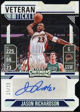 JASON RICHARDSON - 2024 Contenders Ticket Stub Auto - DOUBLE JERSEY NUMBER 23/23