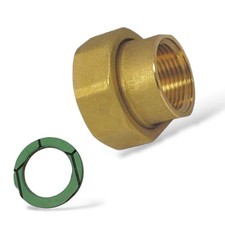 Pumpenverschraubung Messing 1 1/2" x 1" Anschluss Heizungspumpe Umw&auml;lzpumpe