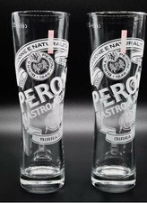 NEW 2 PINT PERONI ITALIAN LAGER BREWERY CRAFT REAL ALE BEER BAR GLASSES