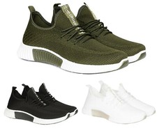 CROSSHATCH Mens Running Sports Trainers Lace up Gym Shoes Boys Creps Sneaker UK