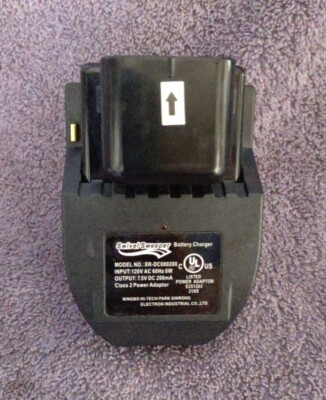 Swivel Sweeper Battery Charger Adapter Model XR DC080200 VDC 200mA 