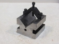 HOBBY PRECISION STEEL V-BLOCK AND CLAMP- 21/2" X 21/2" X 2" 13/8" CAP -SET OF 2
