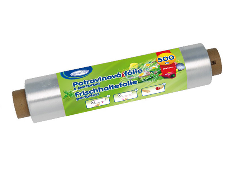 1 Rolle Frischhaltefolie perforiert 30 x 30 cm x 500 m Verpackungsfolie (69220)