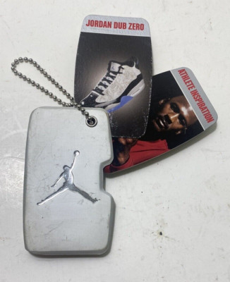 JORDAN NIKE DUB ZERO SHOE TAG HANG TAG KEY CHAIN