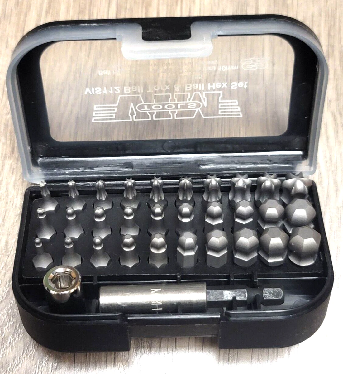 VIM PRO 32pc Ball Torx SAE Hex Metric Hex Bit Set w 1 4
