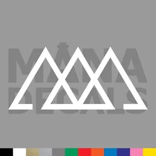 Sacred Triangles Vinyl Die Cut Decal Sticker - Past Present Future Holy Trinity