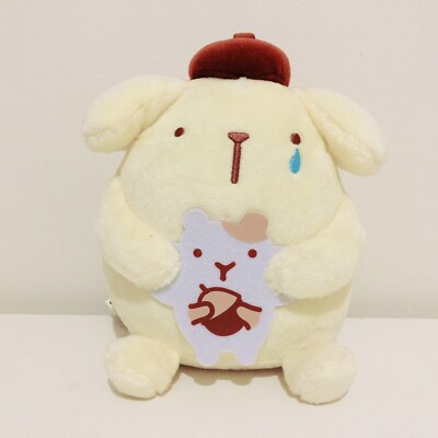 Sanrio Pompompurin Mascot Appx 17cm With Tears & Muffin Plush Toy BNWT Jpn Kawai