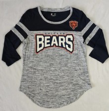 Rhinestone Large Women's NFL Chicago Bears 3/4 Sleeve Shirt