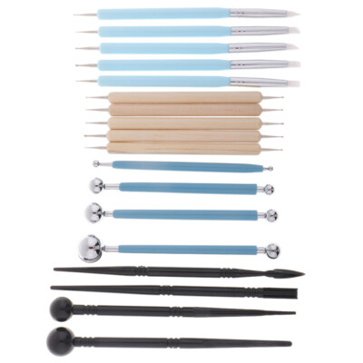 Download Multi-purpose Polymer Clay Tools 18pcs Modeling Clay Sculpting Dotting Tools | eBay