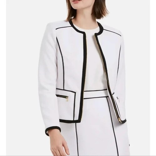 calvin klein white blazer women