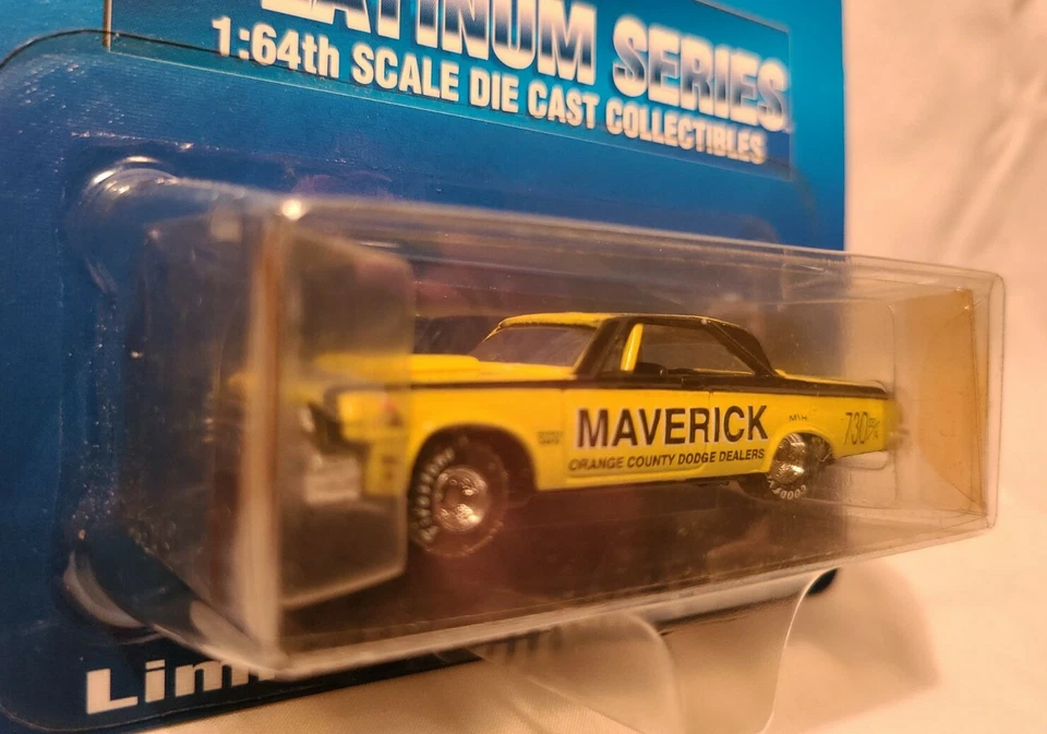 Dodge "Maverick" Platinum Drag Racing Series 1964 escala 1/64 fundido a presión Foto 2 de 4