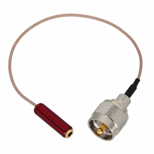 3.5mm Stereo Jack to PL259 UHF Male AV Audio Video Cable Speaker DAC Amplifier