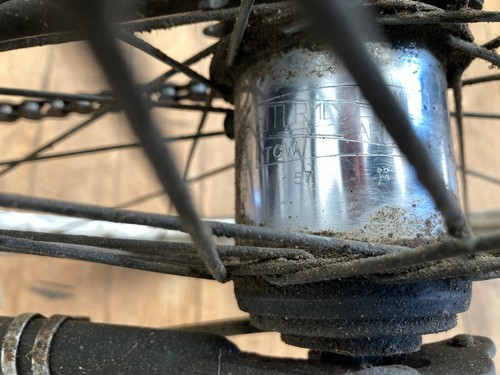 1957 Raleigh step-thru - 18" antique bicycle - Picture 2 of 12