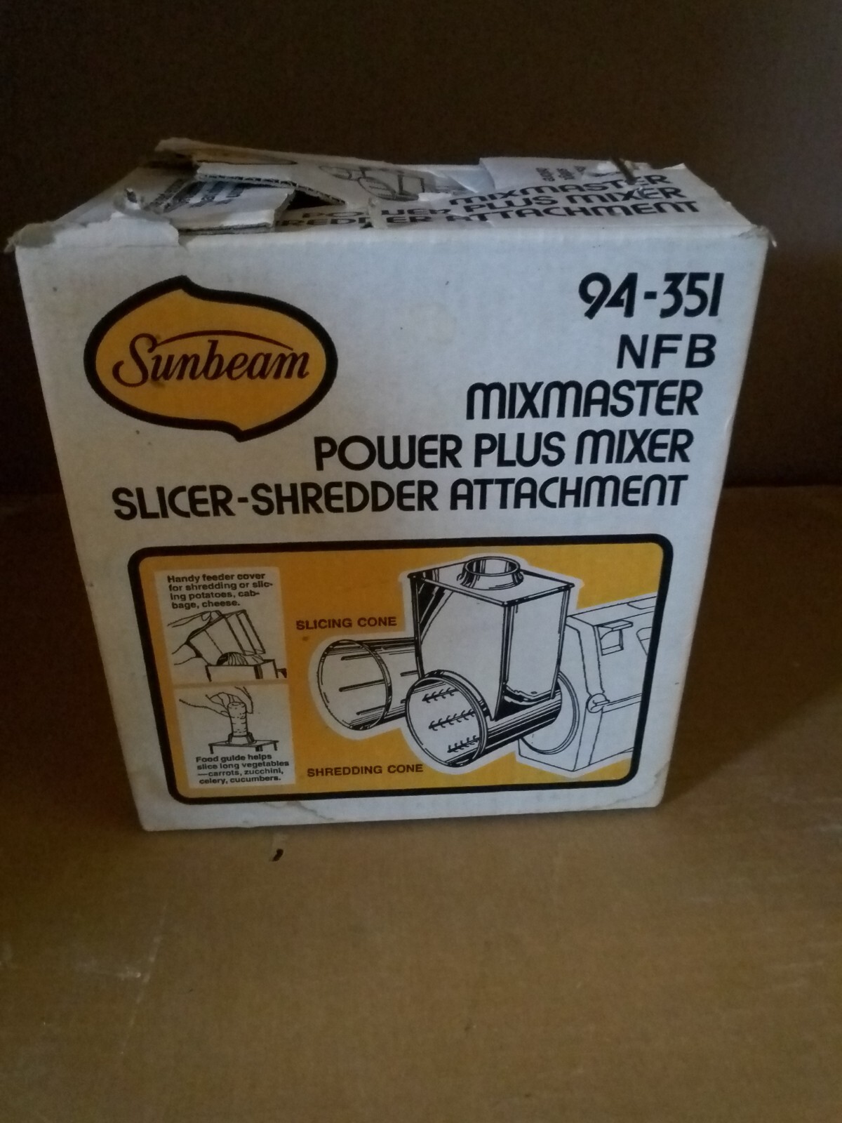 Vintage 1984 Sunbeam Counter Top Mixer Meat Grinder Attachment eBay