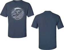 CHECKERED FLAG SPORTS MEN'S FORD TRUCKS F150 BLUE DISTRESSED TEE SHIRT NEW I0209