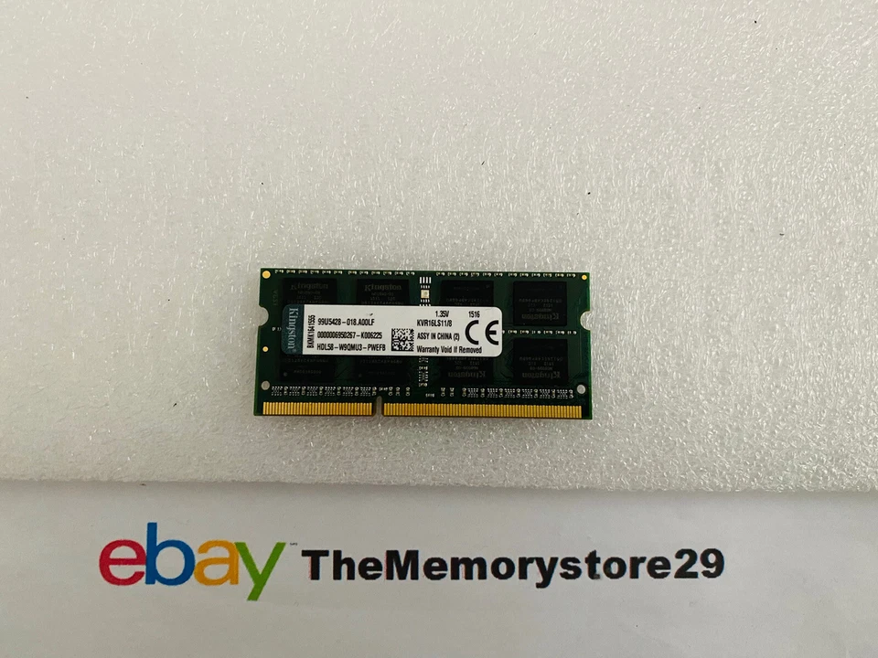8GB 16GB 32GB 1600MHz DDR3L Memory Modules RAM 204 Pin SODIMM 204 Pin Lot - Image 2 of 4