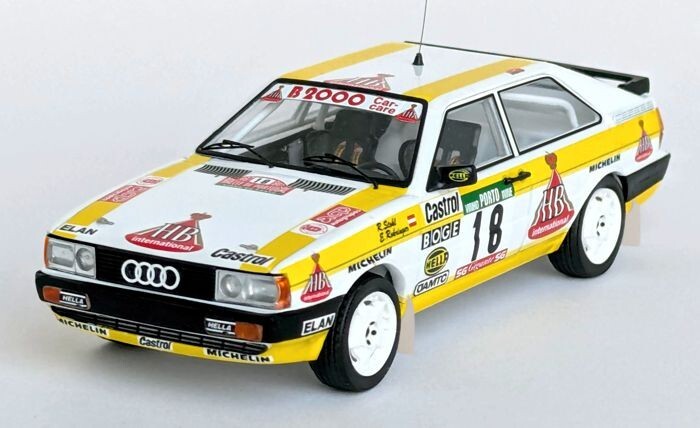 Audi Coupé 7th Portugal 1987 Trofeu DSN2678 histoire du rallye No.18 Stohl