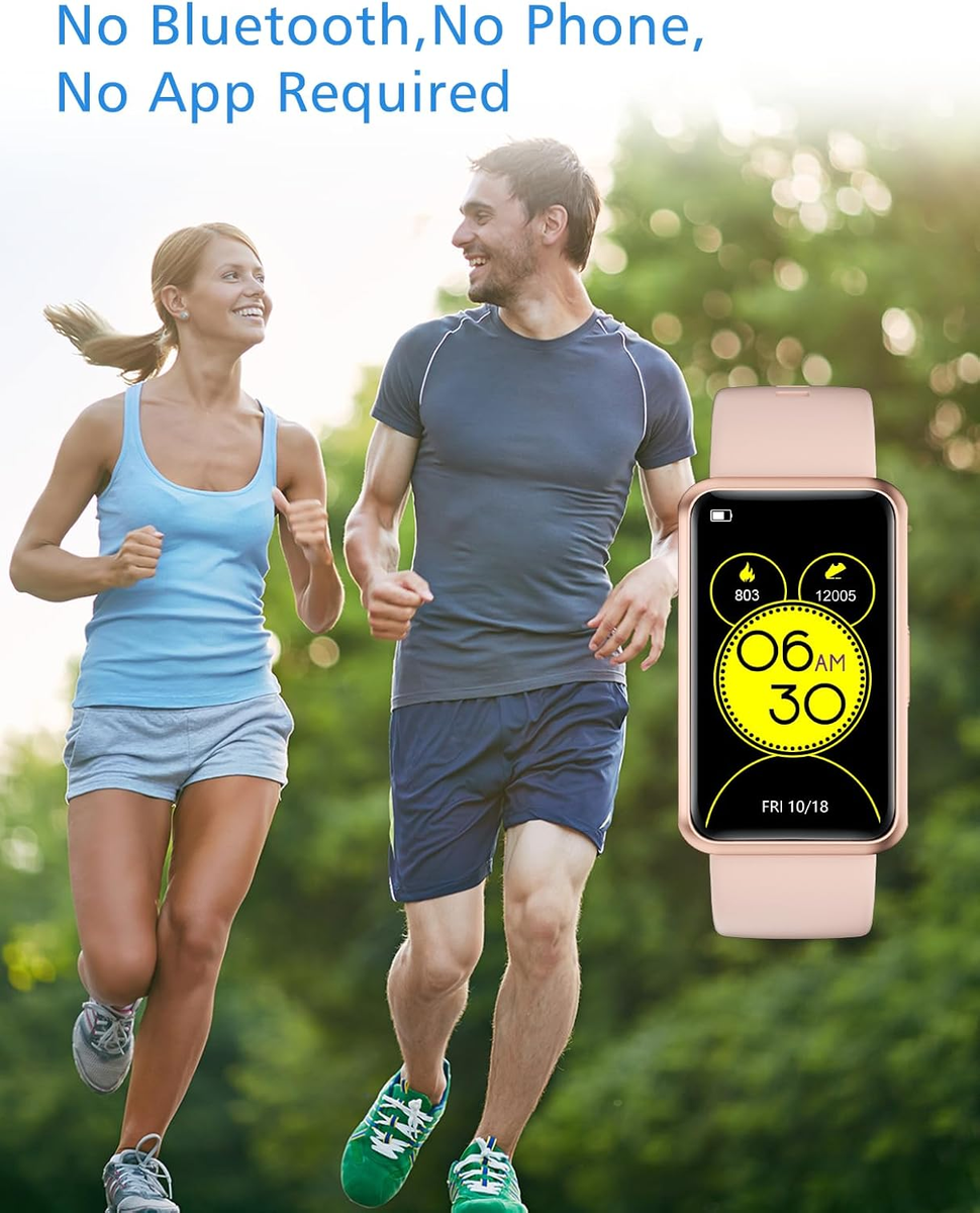 Fitness Tracker No Bluetooth No App/Phone Required, Fitness Watch