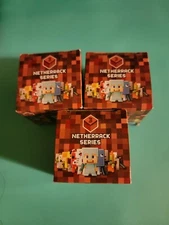Mojang Minecraft Netherrack Series 3 Blind Chase Box Spider Steve Zombie NEW
