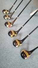Rare '30's Men's Women's MacGregor Master 30 Fancy Face Wood Sets Vintage Golf
