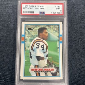 1989 Topps Traded #120T HERSCHEL WALKER Vikings PSA 9 MINT