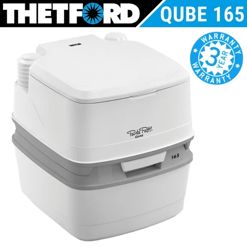 Thetford Porta Potti Qube 165 Large Portable Toilet for Camping, Caravan, Camper