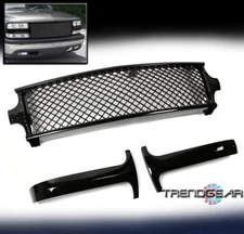 FOR 99-02 CHEVY SILVERADO/00-06 SUBURBAN/TAHOE MESH UPPER GRILLE INSERT BLACK