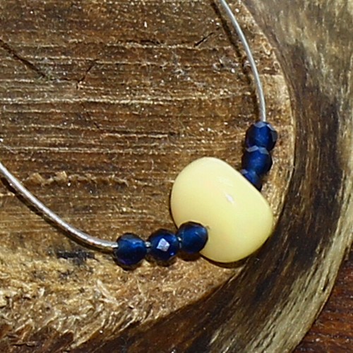 Ethiopian Opal Smooth Rondelle Lapis Beads Briolette Natural Loose Gemstone - Picture 3 of 3