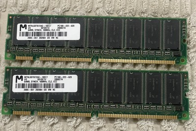 Micron 64MB SYNCH Memory RAM PC100-222-620 Mainframe Collection | eBay